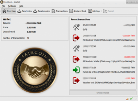 FairCoin Client Node Wallet